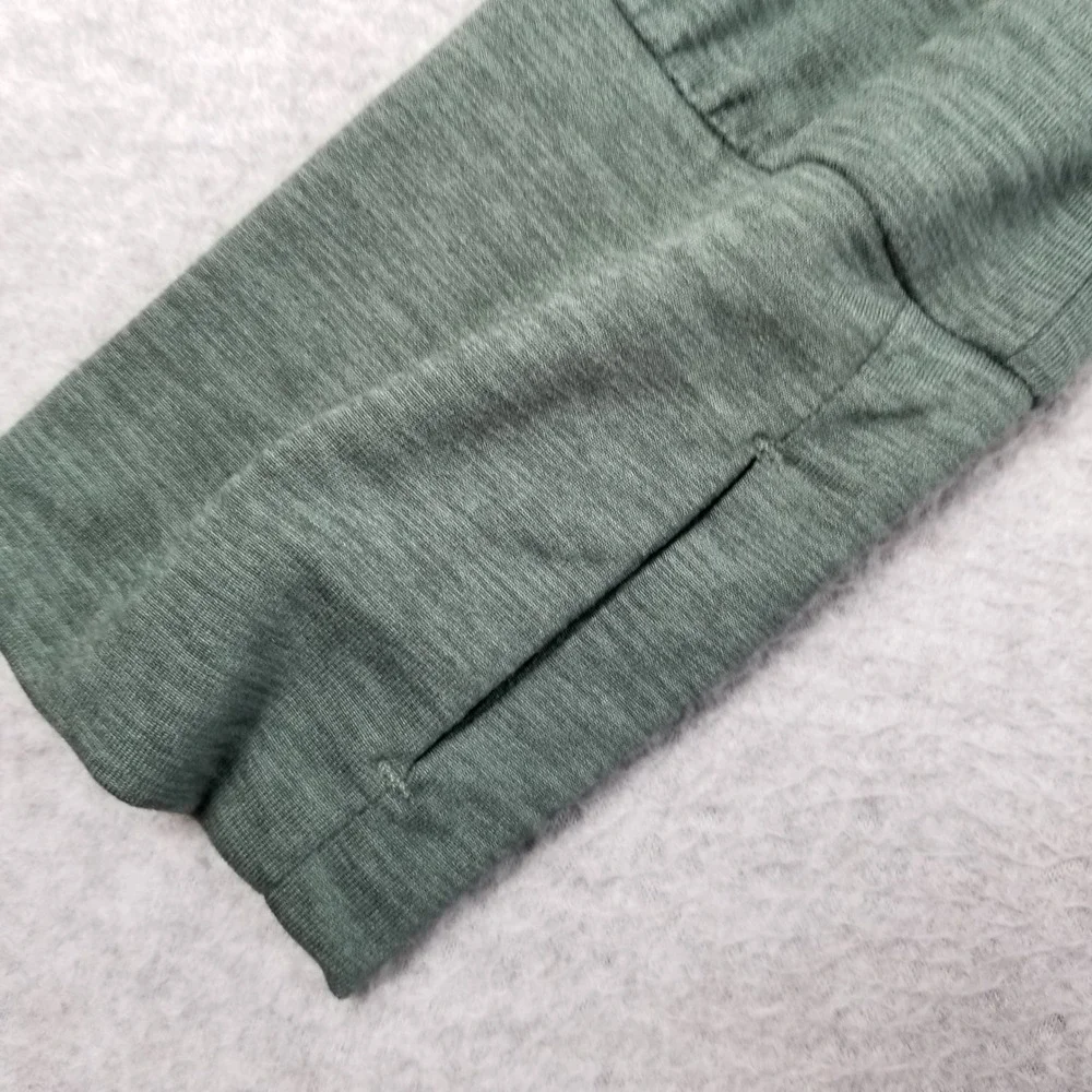 Member's Mark Activewear Top Women Small Green Long Sleeve Funnel Neck Thumbhole